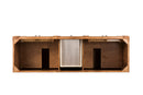 James Martin Bristol 72" Double Bathroom Vanity, Saddle Brown
