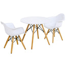 3 Pieces Kid's Modern Round Table Chair Set by LJGDeals