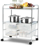 Mobile 4 Drawers Shelves Rolling Storage Cart Rack by LJGDeals