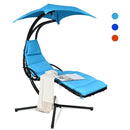 Hanging Stand Chaise Lounger Swing Chair with Pillow by LJGDeals