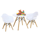 3 Pieces Kid's Modern Round Table Chair Set by LJGDeals