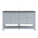 James Martin Breckenridge 60" Single Bathroom Vanity, Serenity Blue