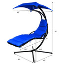 Hanging Stand Chaise Lounger Swing Chair with Pillow by LJGDeals