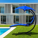 Hanging Stand Chaise Lounger Swing Chair with Pillow by LJGDeals
