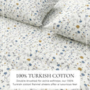 Turkish Cotton Flannel Sheet Set - Winter Floral Collection by Great Bay Home