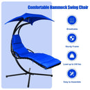 Hanging Stand Chaise Lounger Swing Chair with Pillow by LJGDeals
