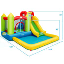 Outdoor Inflatable Bounce House with 480 W Blower by LJGDeals