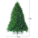 7.5 Feet Unlit Artificial Christmas Tree with 1968 Branch Tips by LJGDeals