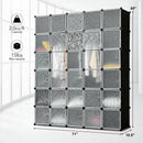 DIY 30 Cube Portable Closet Clothes Wardrobe Cabinet by LJGDeals