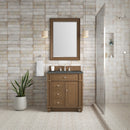 James Martin Bristol 30" Single Bathroom Vanity, Saddle Brown