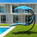 Hanging Stand Chaise Lounger Swing Chair with Pillow by LJGDeals