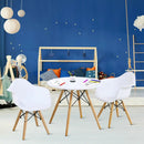 3 Pieces Kid's Modern Round Table Chair Set by LJGDeals