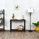Metal Frame Wood Console Sofa Table with Storage Shelf by LJGDeals