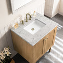 James Martin Laurent 30" Dual Mount Single Bathroom Vanity, Light Natural Oak