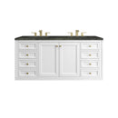 James Martin Chicago 60" Double Bathroom Vanity, Glossy White