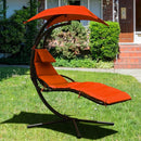 Hanging Stand Chaise Lounger Swing Chair with Pillow by LJGDeals