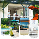 Hanging Stand Chaise Lounger Swing Chair with Pillow by LJGDeals