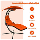 Hanging Stand Chaise Lounger Swing Chair with Pillow by LJGDeals