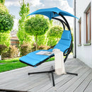 Hanging Stand Chaise Lounger Swing Chair with Pillow by LJGDeals