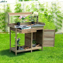 Outdoor Garden Wooden Work Station Potting Bench by LJGDeals