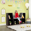6-Cubby Kid Storage Bookcase Cushioned Reading Nook by LJGDeals