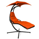 Hanging Stand Chaise Lounger Swing Chair with Pillow by LJGDeals