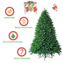 7.5 Feet Unlit Artificial Christmas Tree with 1968 Branch Tips by LJGDeals