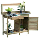 Outdoor Garden Wooden Work Station Potting Bench by DirectDeals