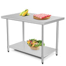 30 x 48 Inch Stainless Steel Table Commercial Kitchen Worktable by LJGDeals