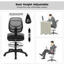 Adjustable Height Mid Back Mesh Drafting Office Chair by LJGDeals