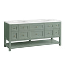 James Martin Breckenridge 72" Double Bathroom Vanity, Smokey Celadon