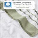 Decorative Cotton Stripe Bath Towel Set - Noelle Collection by Great Bay Home