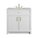 James Martin Bellshire 36" Single Bathroom Vanity, Bright White