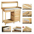 Outdoor Garden Wooden Work Station Potting Bench by DirectDeals