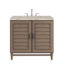 James Martin Portland 36" Single Bathroom Vanity, Whitewashed Walnut