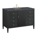 James Martin Myrrin 48" Single Bathroom Vanity, Carbon Oak