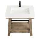 James Martin Auburn 31.5" Single Console Vanity, Weathered Timber