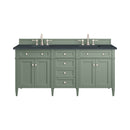 James Martin Brittany 72" Double Bathroom Vanity, Smokey Celadon