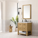 James Martin Breckenridge 30" Single Bathroom Vanity, Light Natural Oak