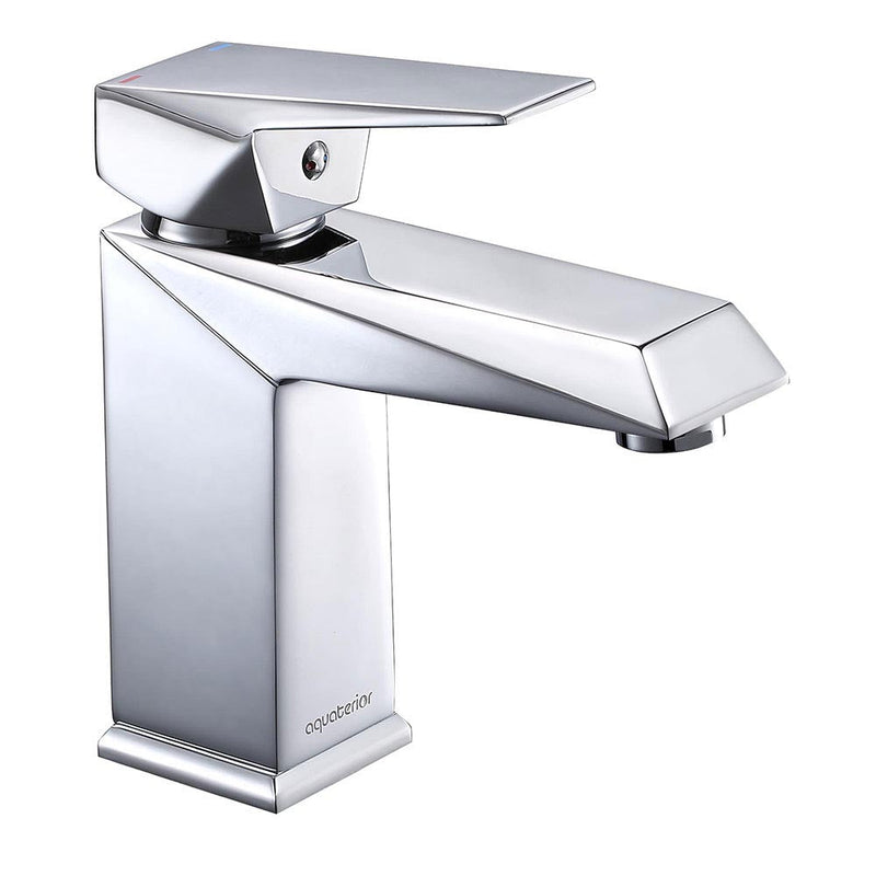 Aquaterior Single Handle Bathroom Faucet Cold Hot 7"H