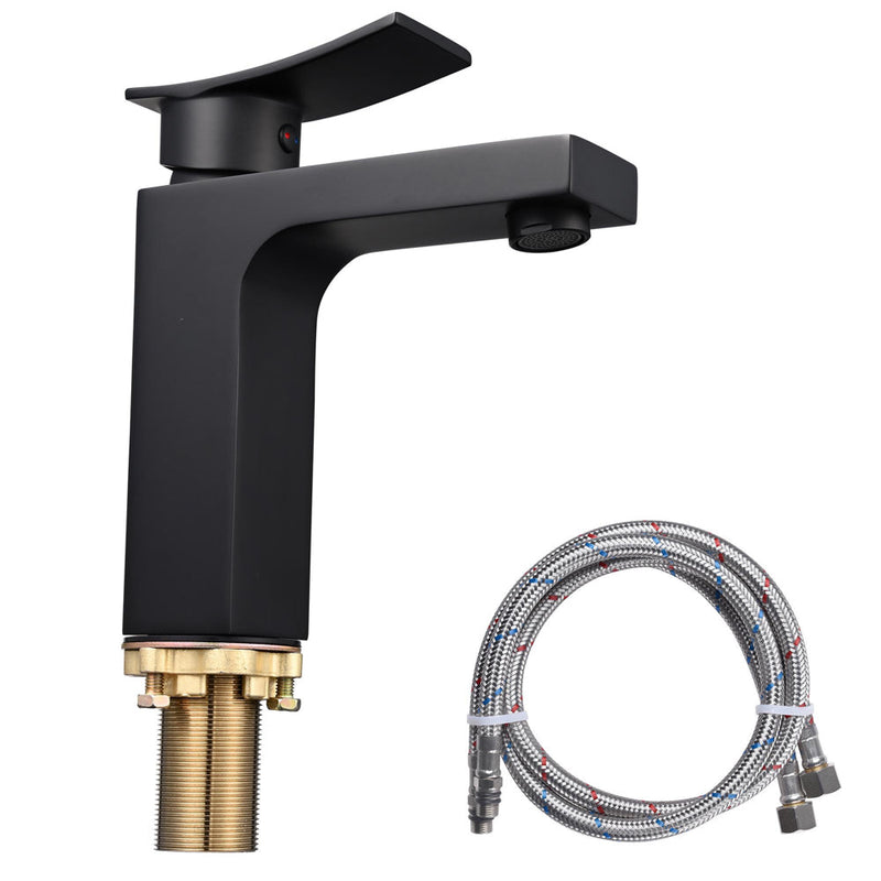 Aquaterior Bathroom Sink Faucet 1-Handle Cold Hot 7.5"H