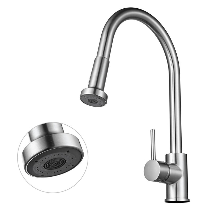 Aquaterior Kitchen Faucet with Pull Out Spray 2.2GPM Brushed Nickel