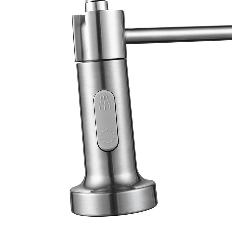 Aquaterior Kitchen Faucet with Sprayer 2.2GPM Brushed Nickel