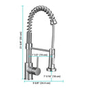 Aquaterior Kitchen Faucet with Sprayer 2.2GPM Brushed Nickel
