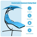 Hanging Stand Chaise Lounger Swing Chair with Pillow by LJGDeals