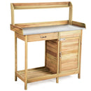 Outdoor Garden Wooden Work Station Potting Bench by LJGDeals