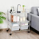 Mobile 4 Drawers Shelves Rolling Storage Cart Rack by LJGDeals
