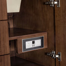 James Martin Amberly 60" Dual Mount Single Bathroom Vanity, Mid-Century Walnut