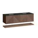 James Martin Marcello 72" Floating Double Bathroom Vanity, Chestnut