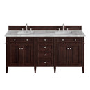 James Martin Brittany 72" Double Bathroom Vanity, Burnished Mahogany